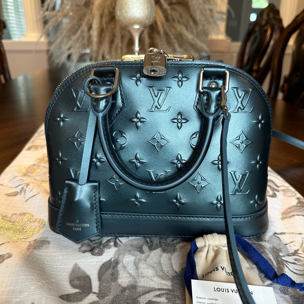 💗 SOLD 💗 LOUIS VUITTON Monogram Alma BB Steel Blue